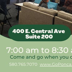 Promotional graphic for a networking event, capturing a cozy atmosphere for socializing and connection.