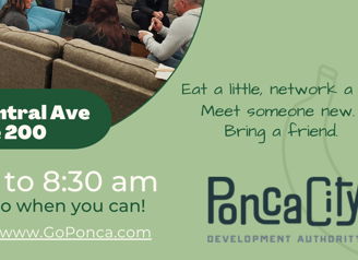 Promotional graphic for a networking event, capturing a cozy atmosphere for socializing and connection.