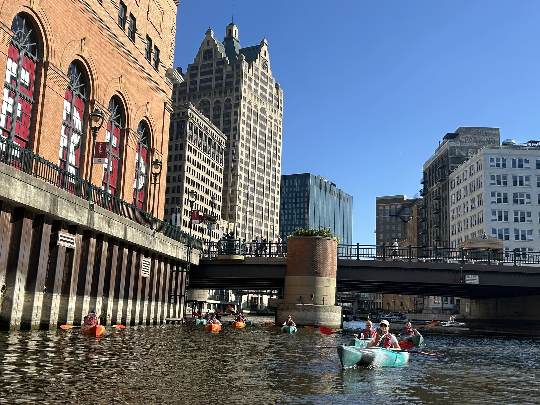 Three rivers meet in Milwaukee where they flow... - MakeMyMove