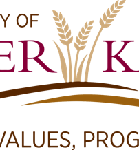 Logo of Buhler, Kansas, featuring wheat stalks, purple and gold colors, and the phrase "Traditional Values, Progressive Ideas."